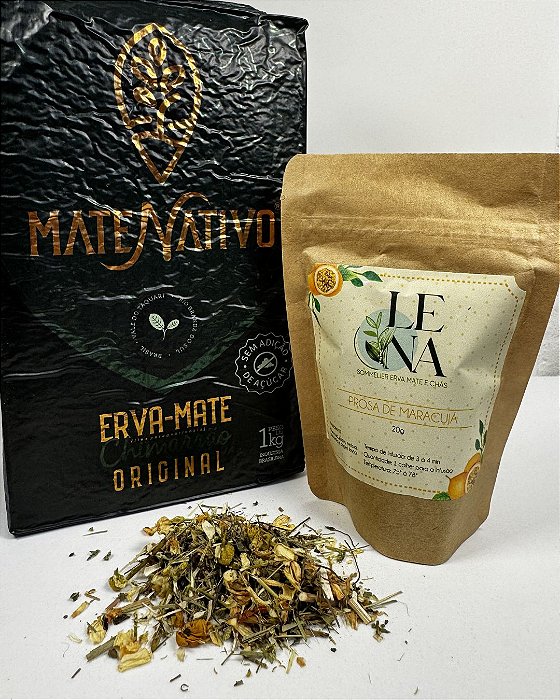 Kit Erva-Mate 1kg Mate Nativo Original + Prosa de Maracujá
