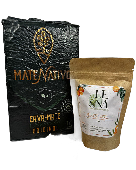 Kit Erva-Mate 1kg Mate Nativo Original + Prosa de Laranja