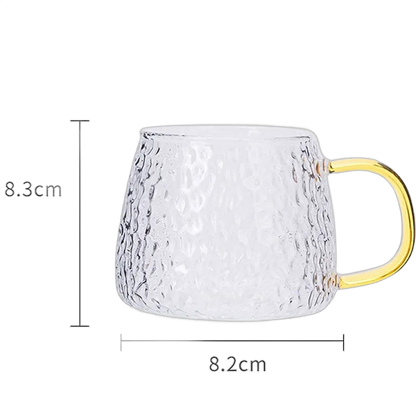 Copo Xicara De Vidro Borosilicate Transparente - 350ML
