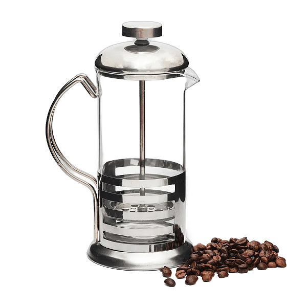 Cafeteira Francesa Prensa Cremeira Cafe de Inox e Vidro 350 ml