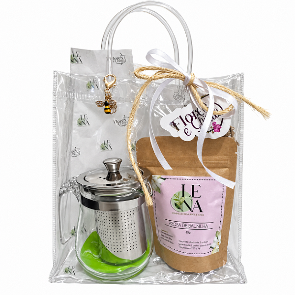 Kit Presente Chá de Baunilha com Chaleira 350ml
