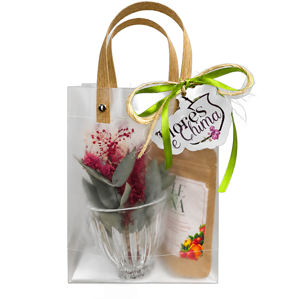 Kit Presente Caneca com Chá Morango e Laranja