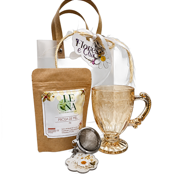 Kit Presente Chá de Mel com Caneca e Infusor