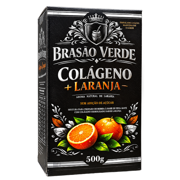Erva-Mate Colágeno e Laranja - Brasão Verde
