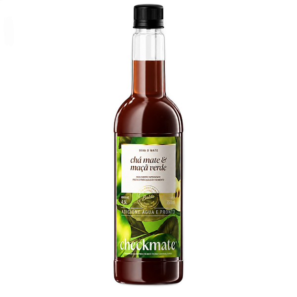 CheckMate Chá Mate Tostado Concentrad Sabor Maçã Verde 750ml