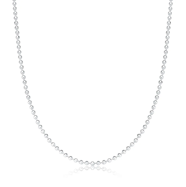 CORRENTE BOLINHA DIAMANTADA 45CM