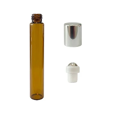 Frasco de Vidro Âmbar Roll-On 10ml (20 Unidades)