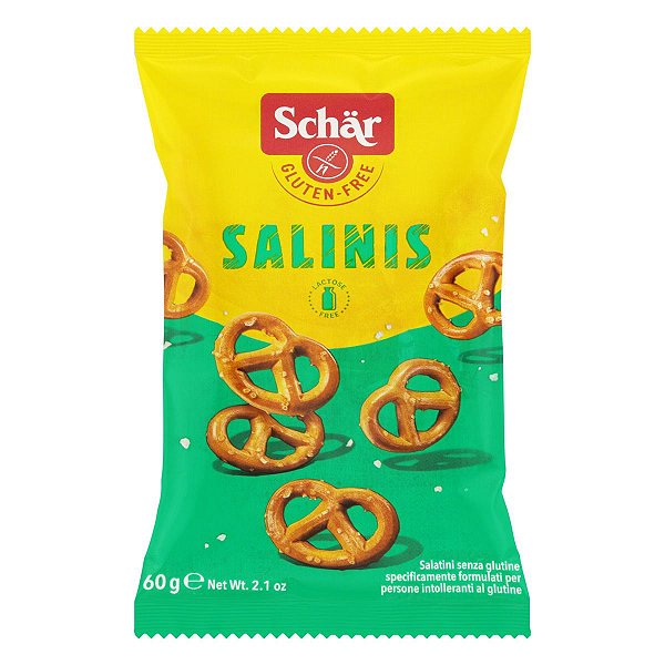 Biscoito Mini Pretzel Salinis Sem Glúten/Lactose 60g Schar