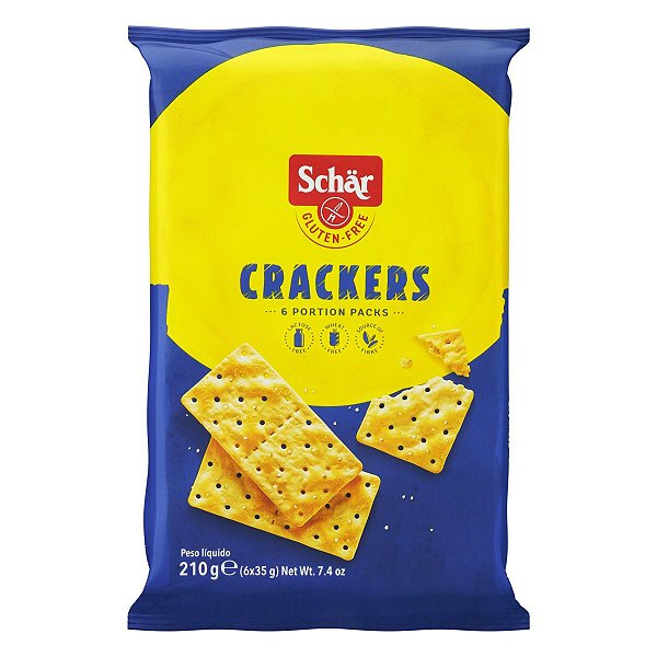 Biscoito Cracker sem Glúten Zero Lactose Pacote 210g - Schar