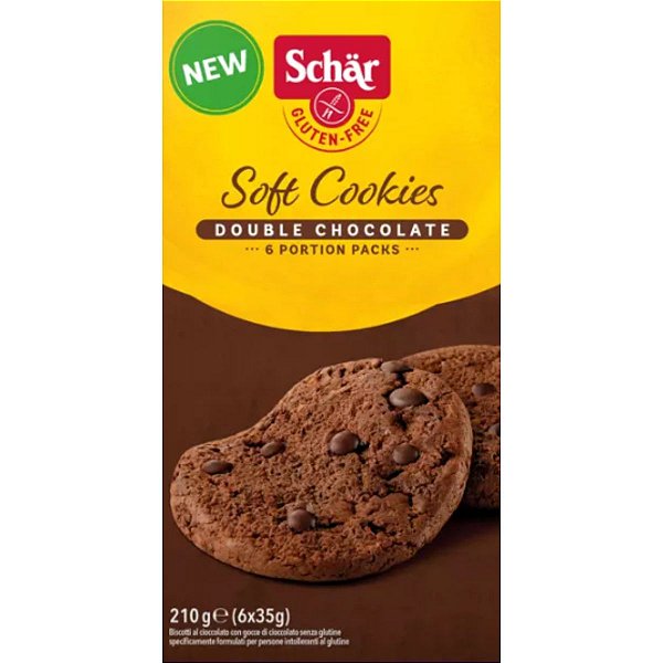 Soft Cookie Double Chocolate Sem Glúten 210g Schar