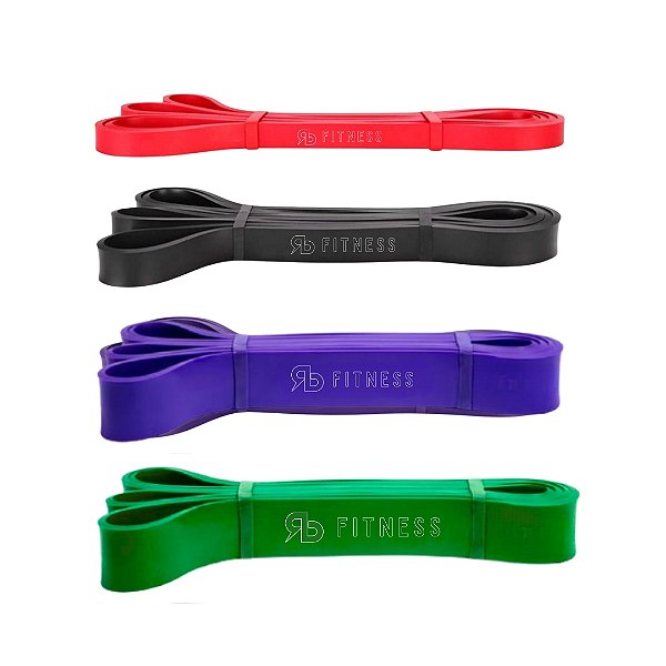 KIT 4 Elásticos Super Band RB Fitness