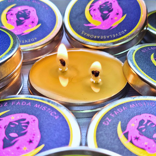 50 Mini Velas aromáticas 25g cada, Personalizadas para brindes ou lembrancinhas