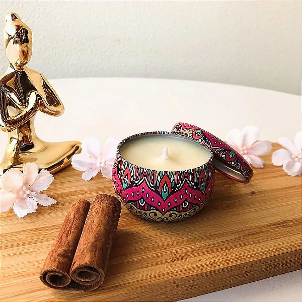 Vela aromática Lata mandala 70g