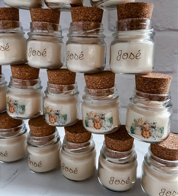 Mini vela Aromática 40g para lembrancinhas personalizadas