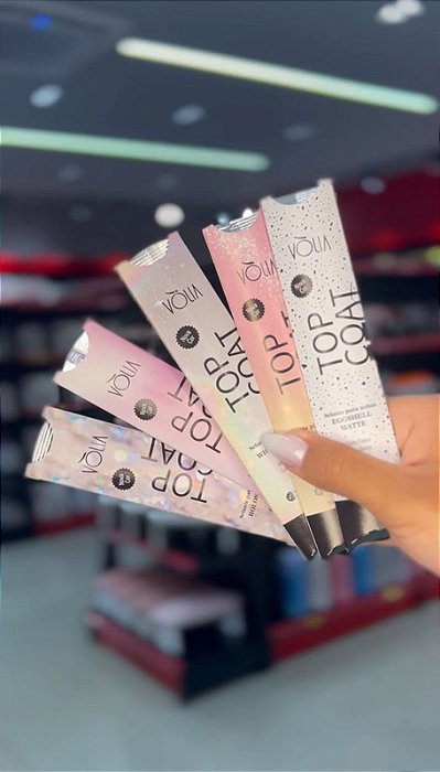 SACHÊ TOP COAT EFEITOS 9G VOLIA - CORES:WHITE GLOW