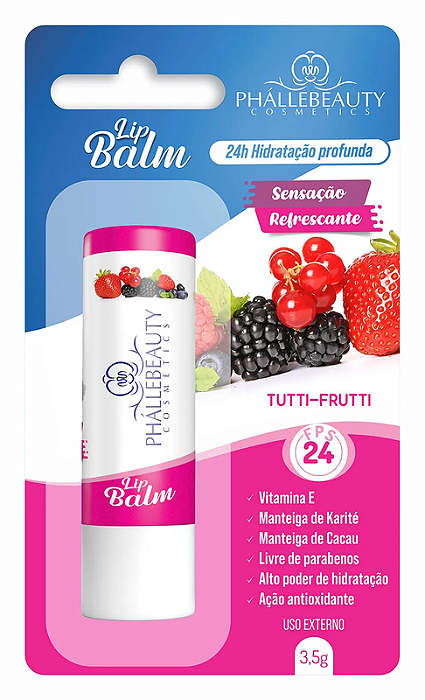 LIP BALM FPS24 PHALLEBEAUTY - SABOR:TUTTI-FRUTTI