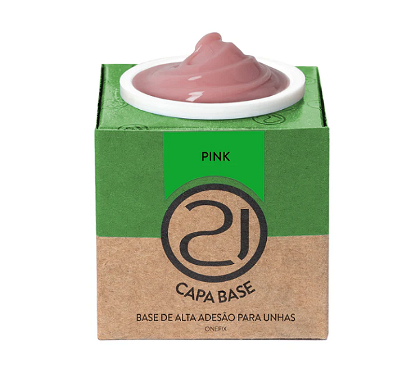 ECOLINE ONEFIX CAPA BASE 28G NAILS 21 - CORES:PINK