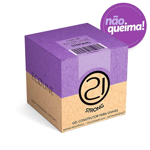 GEL STRONG ECOLINE 34G NAILS 21 - CORES:SOFT WHITE