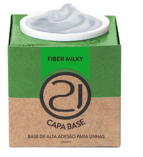 ECOLINE ONEFIX CAPA BASE 28G NAILS 21 - CORES:FIBER MILKY