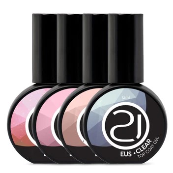 EUS TOP COAT 12ML NAILS 21 - VARIAÇÃO:SHIMMER PINK