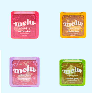 ILUMINADOR CREMOSO MARBLE GLOW MELU - CORES:NEON LIGHTS