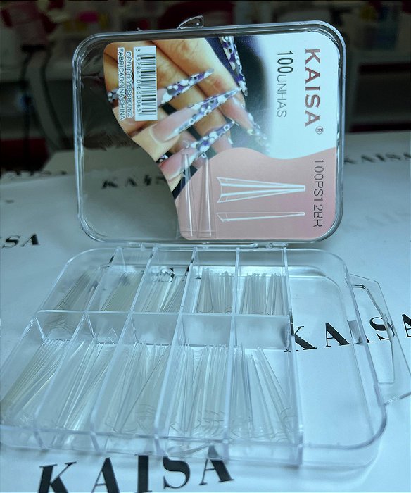 TIPS VAMP EXTRA LONGA C/100 KAISA - CORES:TRANSPARENTE