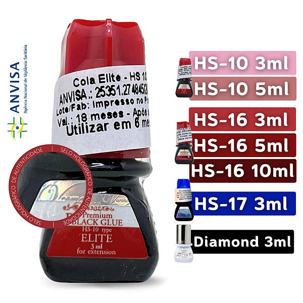 COLA DE CILIOS ELITE EYELASH MAKER - MODELO:HS-10 10 ML