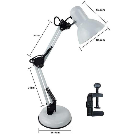 LUMINÁRIA ARTICULADA MÉDIA - CORES:ROSA