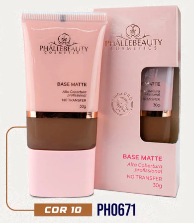 BASE MATTE 30G PHALLEBEAUTY - CORES:10