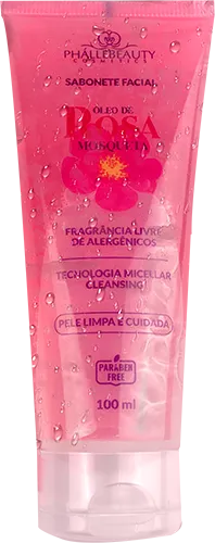 SABONETE FACIAL ÓLEO DE ROSA MOSQUETA 100ML PHALLEBEAUTY