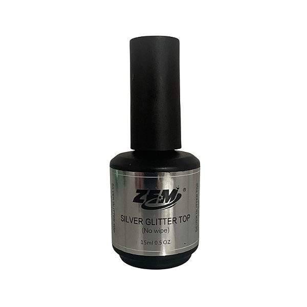 SILVER GLITTER TOP ZEM 15ML