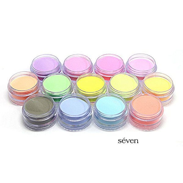 KIT PÓ TORRE NEON PARA DECORAÇÃO DE UNHAS 6UND