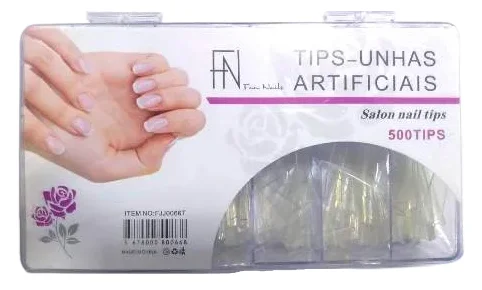 TIPS FAN NAILS TRANSPARENTE 500UND