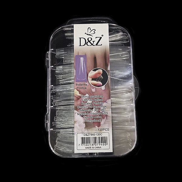 TIPS POSTIÇA REALISTA BAILARINA 120PCS D&Z