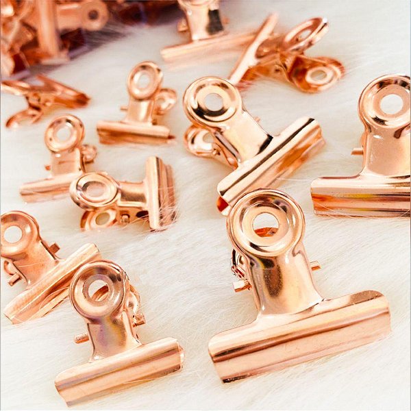 PRESILHAS DE METAL ROSÊ GOLD 6UND
