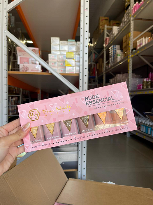 KIT ESMALTE FAN NAILS NUDE ESSENCIAL 12ML