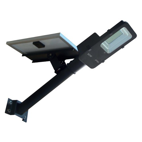 Luminária LED Pública 60W Preta Solar IP65 INMETRO.