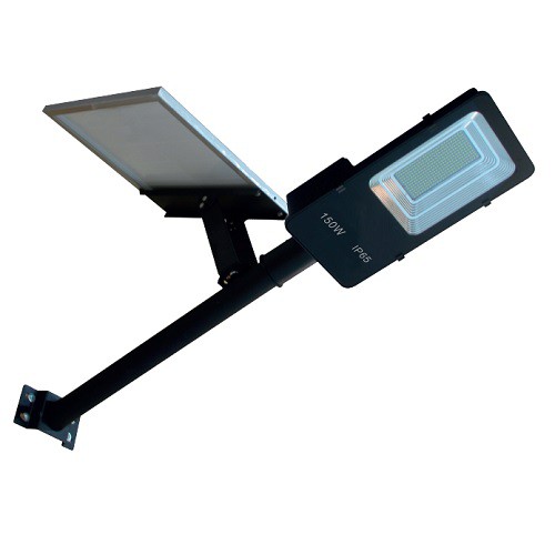 Luminária LED Pública 150W Preta Solar IP65 INMETRO.