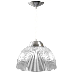 Luminária prismática pendente 12 polegadas luxo cristal.