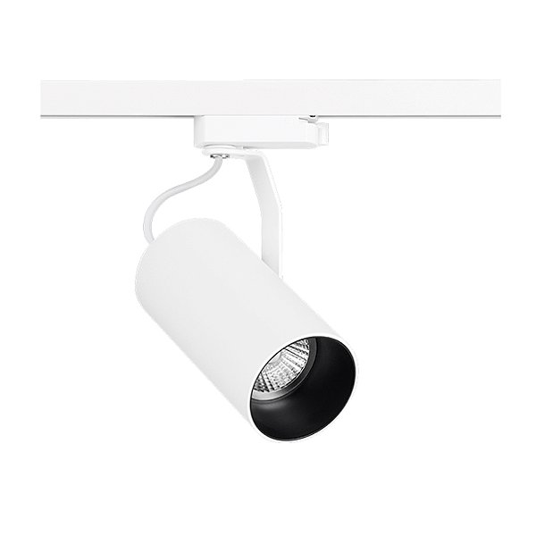 Spot de trilho flow PAR20 15W 15X15X7,2cm alumínio branco.