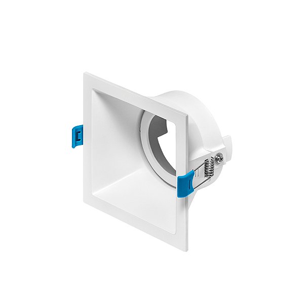 Plafon de embutir Square recuado quadrado PAR20 máximo 20W 11,6X11,6X7CM alumínio branco.