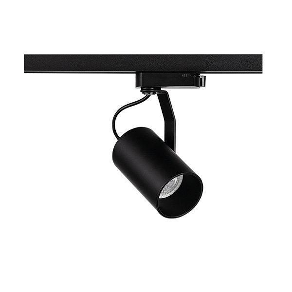 Spot de trilho Flow dicróica MR16 GU10 15W 13,6X10,6X6cm alumínio preto.