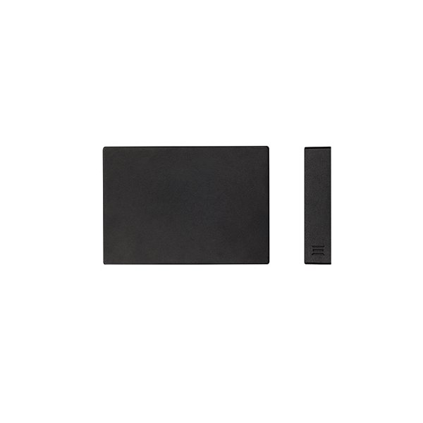 Balizador de sobrepor LED mini Neu 2 retangular facho simples externo 3000K 1,5w bivolt IP65 5X7X1,15cm policarbonato preto.