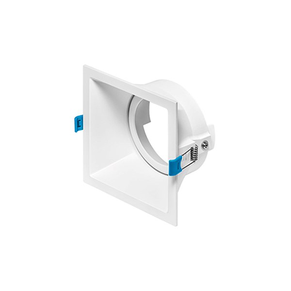 Plafon de embutir Square recuado quadrado PAR30 14x14x7,7cm alumínio branco.