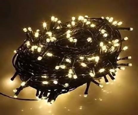 Pisca de Natal 300 Leds Branco Quente 8 Funções fio Ø1,8mm verde IP65 conector macho e fêmea 30 Metros 220V.