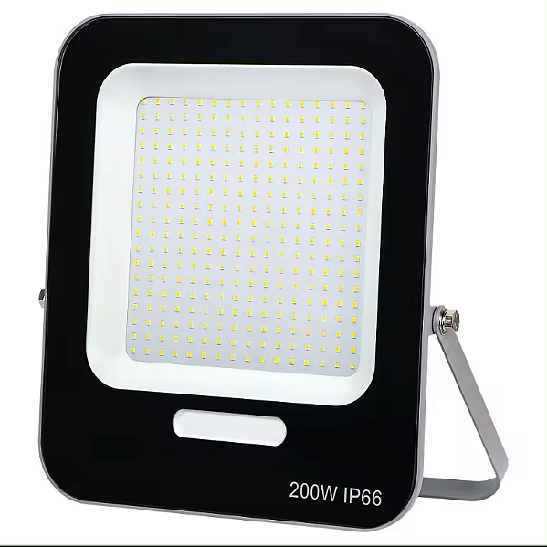 Refletor LED MAX 200W 24000 lumens 6500K branco frio SMD IP66 bivolt.