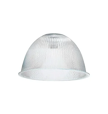 Difusor prismatico 12 polegadas incolor com furo 40mm.
