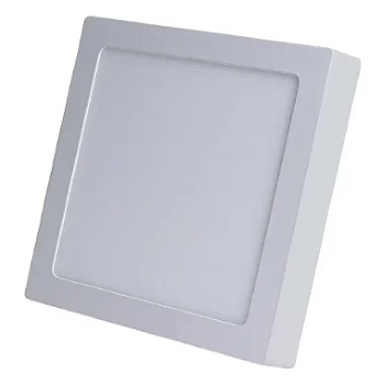 Luminária Plafon LED 18W Quadrada 22,5cm x 22,5cm Sobrepor 4000K bivolt.