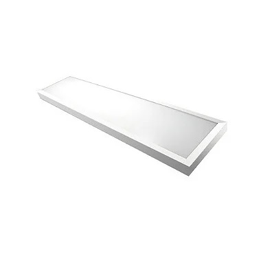 Luminária Plafon LED 48W Retangular 30cm x 120cm Sobrepor 3000K bivolt.