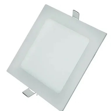 Luminária Plafon LED 6W Quadrada 12cm x 12cm Embutir 6500K bivolt.